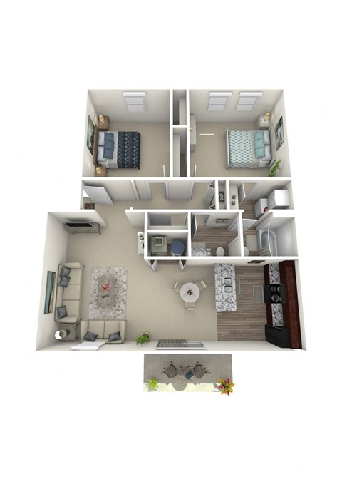 The Paxton Floor Plan at The Parkton, Cincinnati, OH, 45231